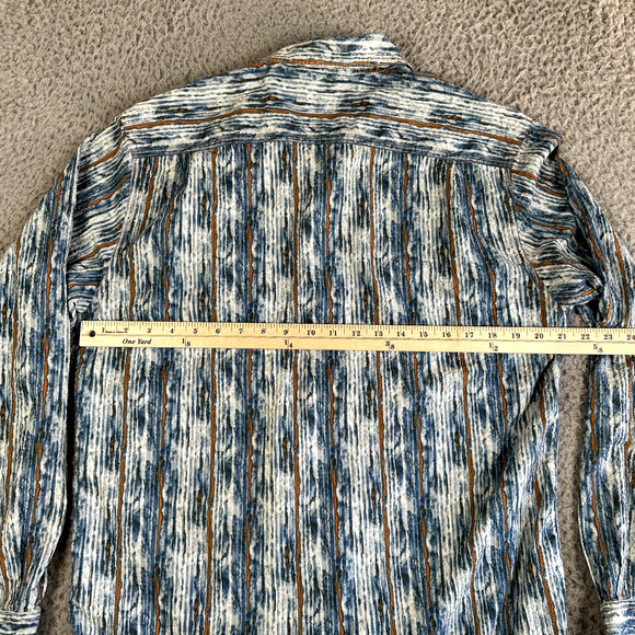 The Territory Ahead Shirt Men's Medium Geometric Button Up Gauze Long Sleeve - Picture 7 of 9